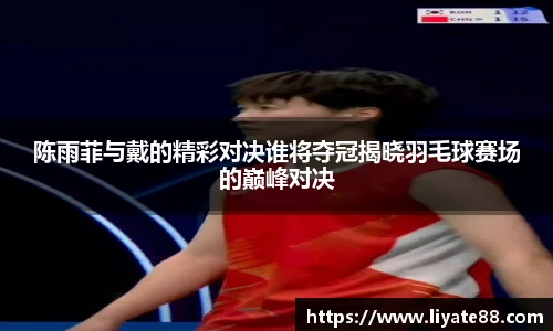 陈雨菲与戴的精彩对决谁将夺冠揭晓羽毛球赛场的巅峰对决